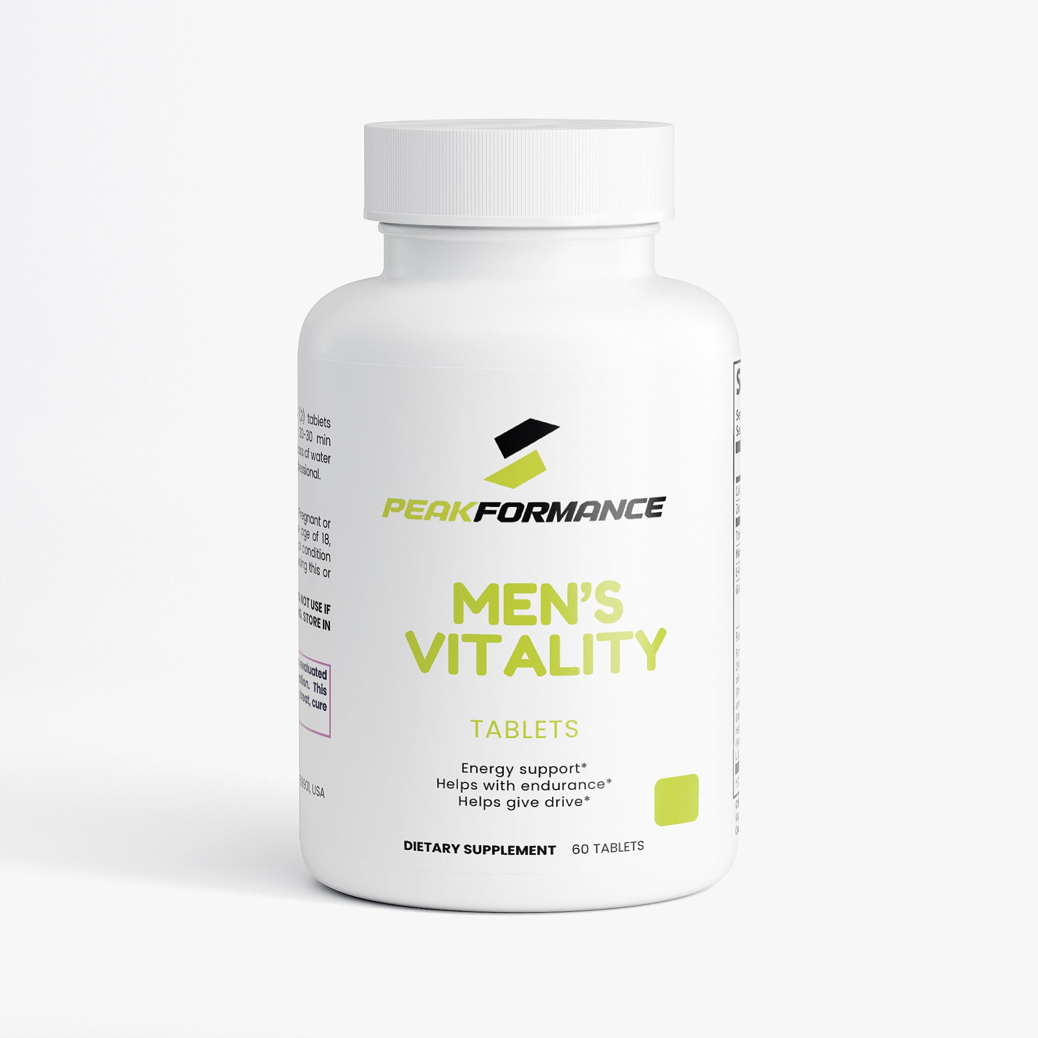Men's Vitality Natural Energy Support Supplement